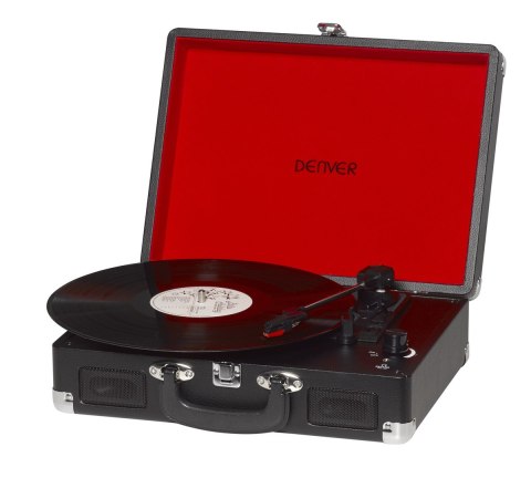 Gramofon Denver VPL-120 z USB do nagrywania na PC czarny Gramofon Denver VPL-120 z USB do nagrywania na PC czarny