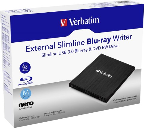 Nagrywarka Verbatim 43890 (USB 3.0; zewnętrzna) Nagrywarka Verbatim 43890 (USB 3.0; zewnętrzna)