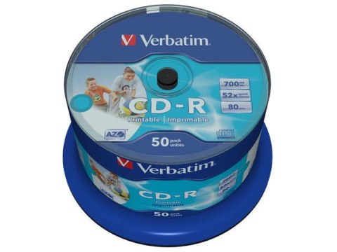 Płyta CD Verbatim 43438 (700MB; 52x; 50szt.; Cake) Płyta CD Verbatim 43438 (700MB; 52x; 50szt.; Cake)
