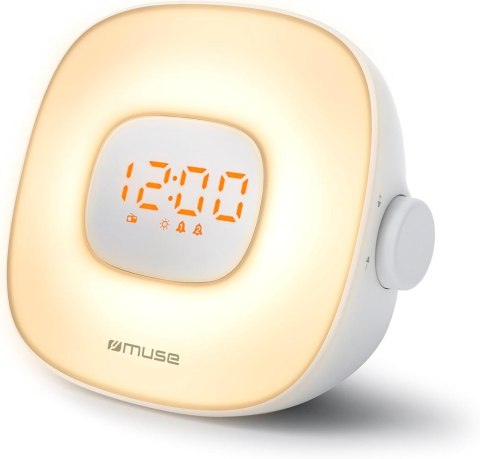 Radiobudzik Muse Light ML-198 CR, Biały Radiobudzik Muse Light ML-198 CR, Biały