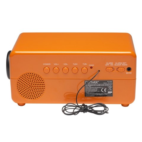Radiobudzik retro Denver CR-425 pomarańczowy Radiobudzik retro Denver CR-425 pomarańczowy