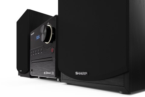 Sharp XL-B517D(BK) Mikrosystem Hi-Fi, CD/FM/USB/Bluetooth v5.0, Wejście Aux, 45W, Czarny Sharp | Mikrosystem Hi-Fi | XL-B517D(BK Sharp XL-B517D(BK) Mikrosystem Hi-Fi, CD/FM/USB/Bluetooth v5.0, Wejście Aux, 45W, Czarny Sharp | Mikrosystem Hi-Fi | XL-B517D(BK