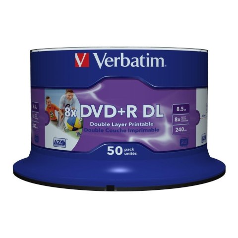 Verbatim 43703 płyta DVD 8,5 GB DVD-R 50 szt. Verbatim 43703 płyta DVD 8,5 GB DVD-R 50 szt.