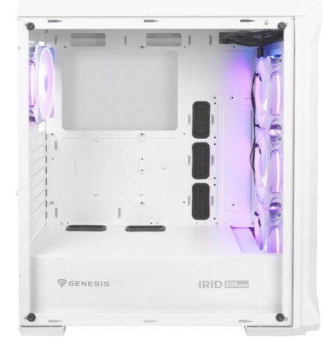 GENESIS OBUDOWA IRID 505 ARGB BIAŁA MIDI TOWER NPC-1872 GENESIS OBUDOWA IRID 505 ARGB BIAŁA MIDI TOWER NPC-1872