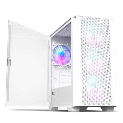 Montech AIR 100 ARGB, Micro-ATX, szkło hartowane - białe Montech AIR 100 ARGB, Micro-ATX, szkło hartowane - białe
