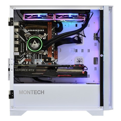 Montech AIR 100 ARGB, Micro-ATX, szkło hartowane - białe Montech AIR 100 ARGB, Micro-ATX, szkło hartowane - białe