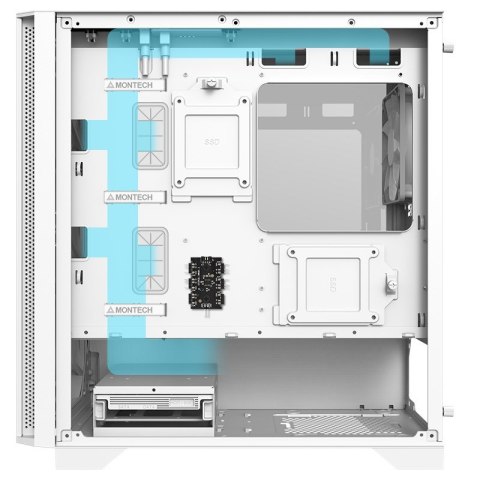 Montech AIR 100 ARGB, Micro-ATX, szkło hartowane - białe Montech AIR 100 ARGB, Micro-ATX, szkło hartowane - białe