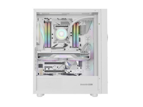 NATEC OBUDOWA GAMINGOWA GENESIS DIAXID 605 ARGB MIDI TOWER USB-C Z OKNEM BIAŁA NATEC OBUDOWA GAMINGOWA GENESIS DIAXID 605 ARGB MIDI TOWER USB-C Z OKNEM BIAŁA