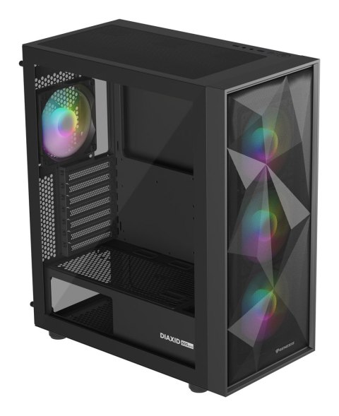 NATEC OBUDOWA GAMINGOWA GENESIS DIAXID 605 ARGB MIDI TOWER USB-C Z OKNEM CZARNA NATEC OBUDOWA GAMINGOWA GENESIS DIAXID 605 ARGB MIDI TOWER USB-C Z OKNEM CZARNA