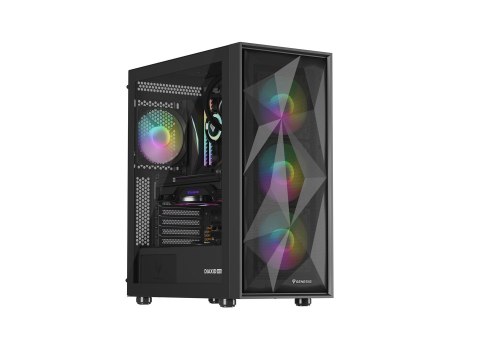 NATEC OBUDOWA GAMINGOWA GENESIS DIAXID 605 ARGB MIDI TOWER USB-C Z OKNEM CZARNA NATEC OBUDOWA GAMINGOWA GENESIS DIAXID 605 ARGB MIDI TOWER USB-C Z OKNEM CZARNA