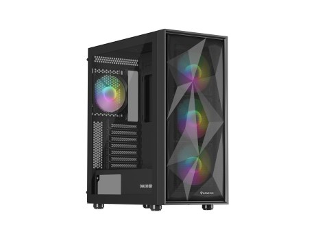 NATEC OBUDOWA GAMINGOWA GENESIS DIAXID 605 ARGB MIDI TOWER USB-C Z OKNEM CZARNA NATEC OBUDOWA GAMINGOWA GENESIS DIAXID 605 ARGB MIDI TOWER USB-C Z OKNEM CZARNA