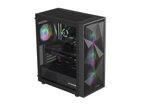 NATEC OBUDOWA GAMINGOWA GENESIS DIAXID 605 ARGB MIDI TOWER USB-C Z OKNEM CZARNA NATEC OBUDOWA GAMINGOWA GENESIS DIAXID 605 ARGB MIDI TOWER USB-C Z OKNEM CZARNA