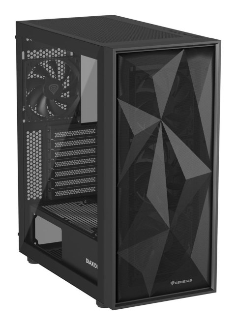 NATEC OBUDOWA GAMINGOWA GENESIS DIAXID 605F MIDI TOWER USB-C Z OKNEM CZARNA NATEC OBUDOWA GAMINGOWA GENESIS DIAXID 605F MIDI TOWER USB-C Z OKNEM CZARNA
