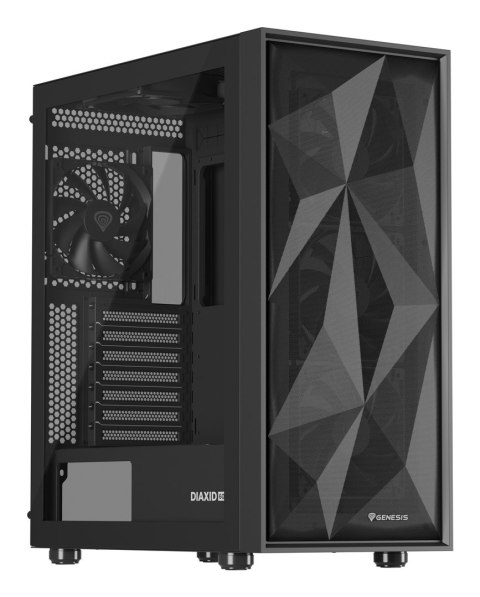 NATEC OBUDOWA GAMINGOWA GENESIS DIAXID 605F MIDI TOWER USB-C Z OKNEM CZARNA NATEC OBUDOWA GAMINGOWA GENESIS DIAXID 605F MIDI TOWER USB-C Z OKNEM CZARNA