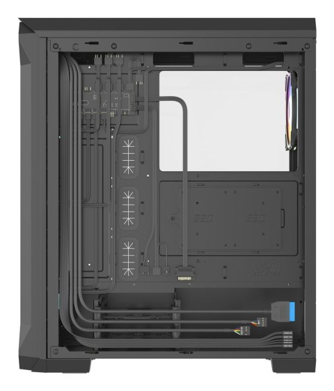 Obudowa NATEC Genesis Irid 505 ARGB NPC-1518 (ATX. Micro ATX. Mini ITX; kolor czarny) Obudowa NATEC Genesis Irid 505 ARGB NPC-1518 (ATX. Micro ATX. Mini ITX; kolor czarny)