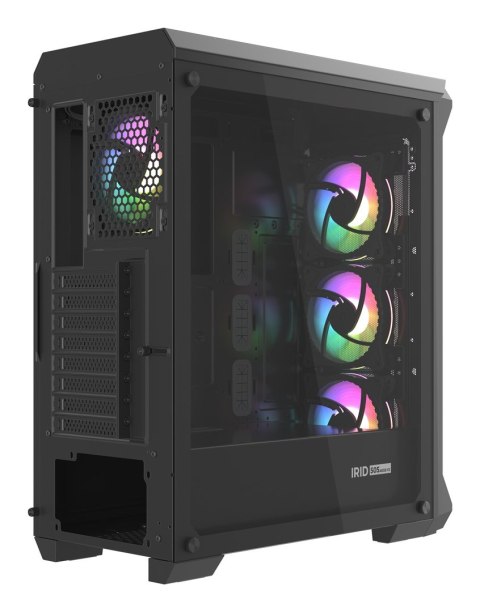 Obudowa NATEC Genesis Irid 505 ARGB NPC-1518 (ATX. Micro ATX. Mini ITX; kolor czarny) Obudowa NATEC Genesis Irid 505 ARGB NPC-1518 (ATX. Micro ATX. Mini ITX; kolor czarny)