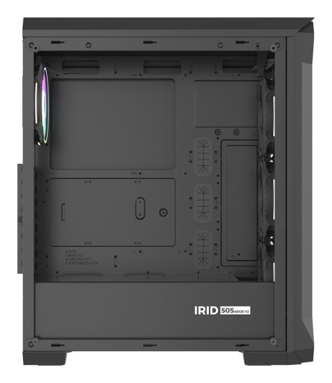 Obudowa NATEC Genesis Irid 505 ARGB NPC-1518 (ATX. Micro ATX. Mini ITX; kolor czarny) Obudowa NATEC Genesis Irid 505 ARGB NPC-1518 (ATX. Micro ATX. Mini ITX; kolor czarny)