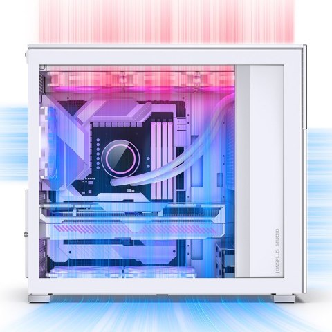 Obudowa komputerowa Jonsbo D41 screen, biała Obudowa komputerowa Jonsbo D41 screen, biała
