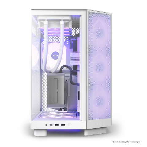 NZXT OBUDOWA KOMPUTEROWA NZXT H6 FLOW RGB MIDI TOWER Z OKNEM BIAŁA NZXT OBUDOWA KOMPUTEROWA NZXT H6 FLOW RGB MIDI TOWER Z OKNEM BIAŁA