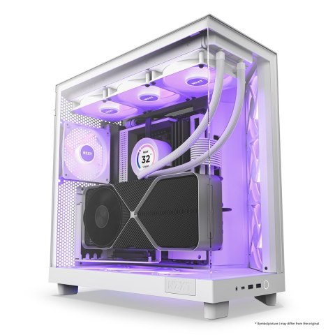 NZXT OBUDOWA KOMPUTEROWA NZXT H6 FLOW RGB MIDI TOWER Z OKNEM BIAŁA NZXT OBUDOWA KOMPUTEROWA NZXT H6 FLOW RGB MIDI TOWER Z OKNEM BIAŁA