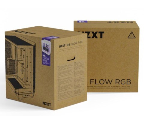 NZXT OBUDOWA KOMPUTEROWA NZXT H6 FLOW RGB MIDI TOWER Z OKNEM BIAŁA NZXT OBUDOWA KOMPUTEROWA NZXT H6 FLOW RGB MIDI TOWER Z OKNEM BIAŁA