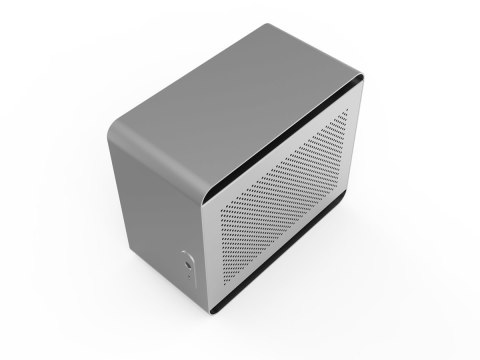 Streacom DA2 Mini Tower Srebrny Streacom DA2 Mini Tower Srebrny