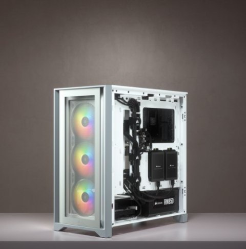 Corsair iCUE 4000X RGB Midi Tower Biały Corsair iCUE 4000X RGB Midi Tower Biały