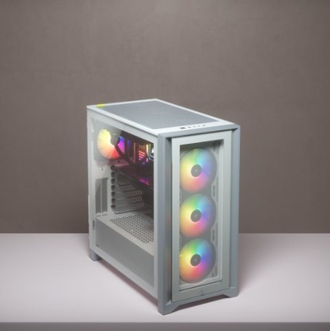 Corsair iCUE 4000X RGB Midi Tower Biały Corsair iCUE 4000X RGB Midi Tower Biały