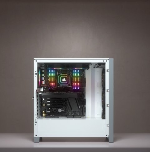 Corsair iCUE 4000X RGB Midi Tower Biały Corsair iCUE 4000X RGB Midi Tower Biały