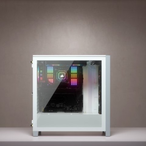 Corsair iCUE 4000X RGB Midi Tower Biały Corsair iCUE 4000X RGB Midi Tower Biały