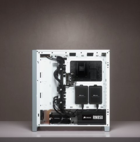Corsair iCUE 4000X RGB Midi Tower Biały Corsair iCUE 4000X RGB Midi Tower Biały