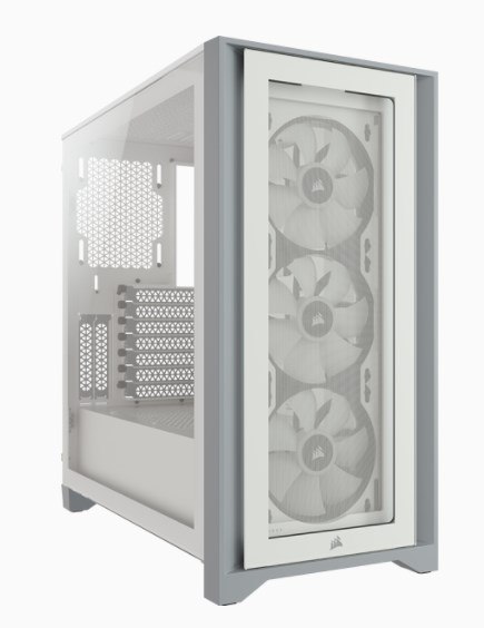 Corsair iCUE 4000X RGB Midi Tower Biały Corsair iCUE 4000X RGB Midi Tower Biały