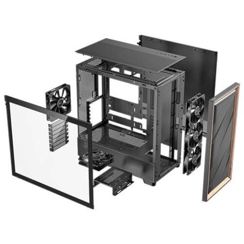 Obudowa Antec FLUX Midi Tower czarna 0-761345-10133-2 Obudowa Antec FLUX Midi Tower czarna 0-761345-10133-2