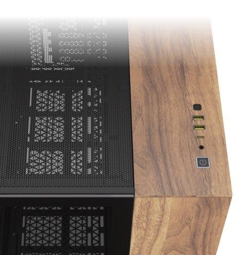 Obudowa CORSAIR Geh mATX 2500X (Tempered Glass) Black/Walnut Wood Obudowa CORSAIR Geh mATX 2500X (Tempered Glass) Black/Walnut Wood