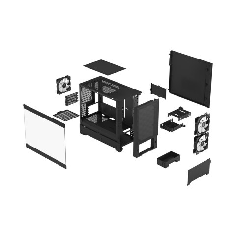 Obudowa Fractal Pop Mini Air RGBBlack TG Clear Tint Obudowa Fractal Pop Mini Air RGBBlack TG Clear Tint
