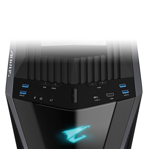 Obudowa Gigabyte AORUS C700 GLASS ATX FullTower Black z oknem bez zasilacza Obudowa Gigabyte AORUS C700 GLASS ATX FullTower Black z oknem bez zasilacza