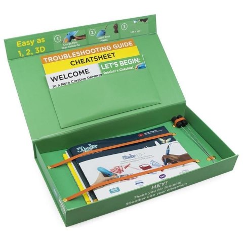 3Doodler Start EDU Plastik Niebieski, Cyjan, Zielony, Szary, Pomarańczowy, Czerwony, Biały, Żółty