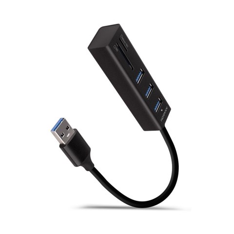 AXAGON HMA-CR3A Koncentrator wieloportowy, USB 3.0 Type-A, 3x USB-A, SD, microSD AXAGON HMA-CR3A Koncentrator wieloportowy, USB 3.0 Type-A, 3x USB-A, SD, microSD