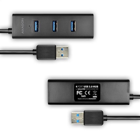 Axagon HUE-S2BP huby i koncentratory USB 3.2 Gen 1 (3.1 Gen 1) Type-A 5000 Mbit/s Czarny Axagon HUE-S2BP huby i koncentratory USB 3.2 Gen 1 (3.1 Gen 1) Type-A 5000 Mbit/s Czarny