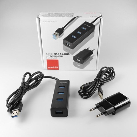 Axagon HUE-S2BP huby i koncentratory USB 3.2 Gen 1 (3.1 Gen 1) Type-A 5000 Mbit/s Czarny Axagon HUE-S2BP huby i koncentratory USB 3.2 Gen 1 (3.1 Gen 1) Type-A 5000 Mbit/s Czarny