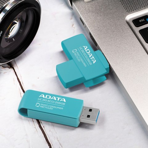 ADATA UC310 ECO pamięć USB 256 GB USB Typu-A 3.2 Gen 1 (3.1 Gen 1) Zielony ADATA UC310 ECO pamięć USB 256 GB USB Typu-A 3.2 Gen 1 (3.1 Gen 1) Zielony
