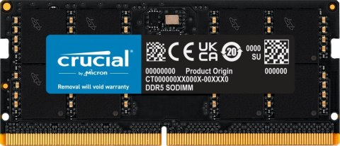 Crucial CT32G56C46S5 moduł pamięci 32 GB 1 x 32 GB DDR5 5600 MHz Crucial CT32G56C46S5 moduł pamięci 32 GB 1 x 32 GB DDR5 5600 MHz