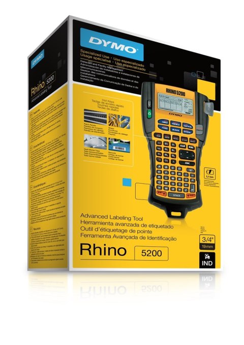 DYMO RHINO 5200 drukarka etykiet Termotransferowy 180 x 180 DPI 10 mm/s ABC DYMO RHINO 5200 drukarka etykiet Termotransferowy 180 x 180 DPI 10 mm/s ABC