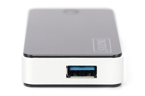 Digitus Hub USB 3.0, 4 porty, czarny