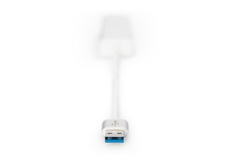 HUB 3-portowy USB 3.0 SuperSpeed z LANGigabit LAN adapter, aluminium HUB 3-portowy USB 3.0 SuperSpeed z LANGigabit LAN adapter, aluminium