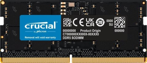Pamięć RAM NB MEMORY 16GB DDR5-5600 SO/CT16G56C46S5 CRUCIAL Pamięć RAM NB MEMORY 16GB DDR5-5600 SO/CT16G56C46S5 CRUCIAL