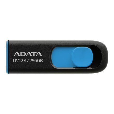Pamięć USB ADATA UV128 256 GB USB Typu-A 3.2 Gen 1 (3.1 Gen 1) Czarny, Niebieski Pamięć USB ADATA UV128 256 GB USB Typu-A 3.2 Gen 1 (3.1 Gen 1) Czarny, Niebieski