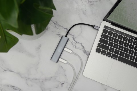 USB-C 4 PORT HUB/4X USB-C USB-C 4 PORT HUB/4X USB-C