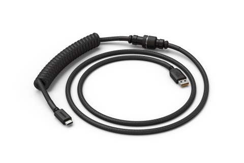 Glorious spiralny Phantom Black, USB-C do USB-A, 1.37m - czarny Glorious spiralny Phantom Black, USB-C do USB-A, 1.37m - czarny