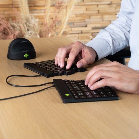 Klawiatura R-Go Split Break ergonomiczna UK-išdestymas juodas Klawiatura R-Go Split Break ergonomiczna UK-išdestymas juodas